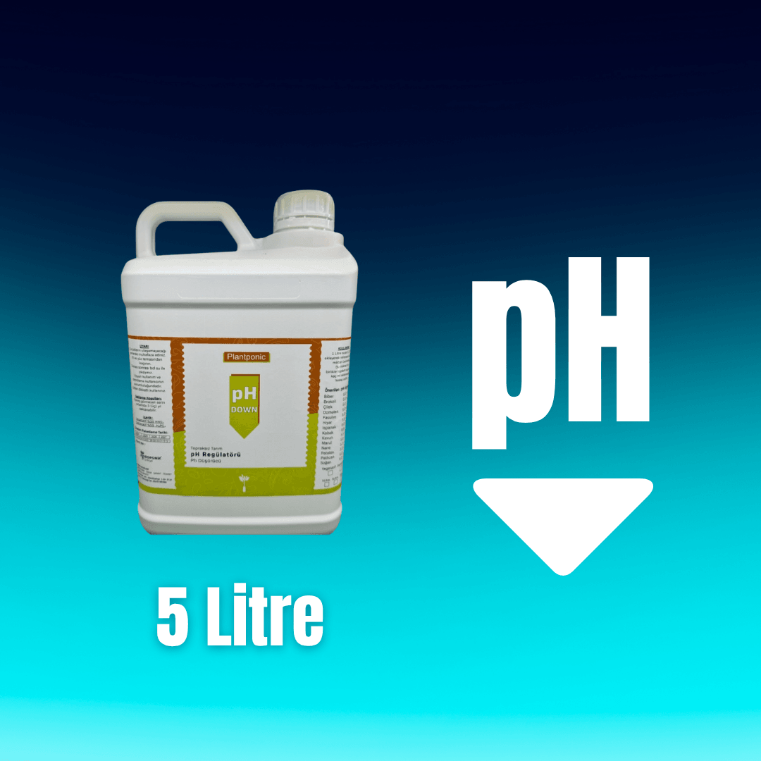 Plantponic pH Düşürücü (5 Litre) | Topraksız Tarım ve Hidroponik Sistemler İçin